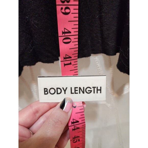 Premise Studio 0X Womens Solid Black Cardigan Duster Office  Career Lightweight - Picture 11 of 12